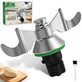 Kitcanis Knetmesser kompatibel mit Thermomix TM7/TM6/TM5, Edelstahl